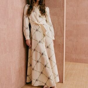 Sezane Bella Dress Ecru - Size 2